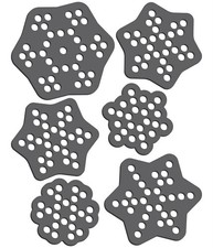Rhinestone Genie Snowflakes 1"