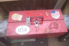 VINTAGE SIDCHROME CANTILEVER MECHANICS METAL TOOLBOX