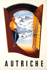 Austria winter skiing vintage - skiing,