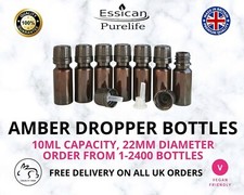 10ml amber dropper - 10ml, 22mm