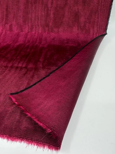 Burgundy silk moire - by, 2