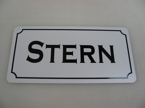 Stern metal sign nautical - sign, 4