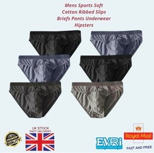 PACK OF 3 6 12 MENS BRIEFS SLIPS CLASSIC UNDERWEAR PANTS HIPSTER COTTON S-2XL