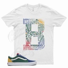White BLESSED T Shirt for Vans