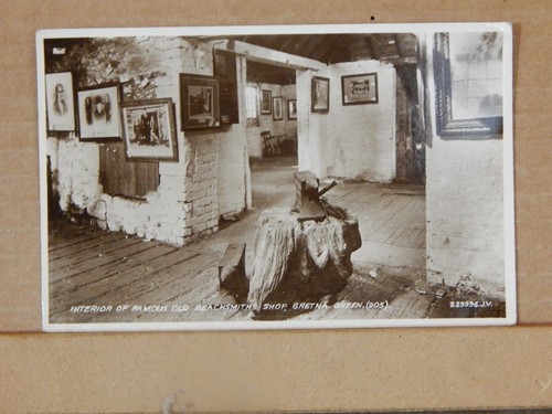 Postcard blacksmith shop - postcard,