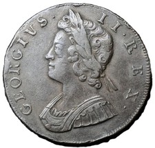 1732 George II Halfpenny – Great Britain – 26mm Copper Coin – Nice Detail