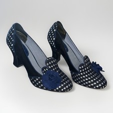 Ruby Shoo Pumps Blue/White