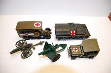5 Old Cast Red Cross Military