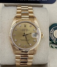 ROLEX 18K GOLD MIDSIZE LADIES