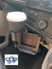  Cup Holder,  Phone Holder to fit VW Volkswagen T6 Transporter, Personalised. 