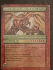 Gormiti Card DEEPDOWN FEAR -LORD OF THE VOLCANO .in clear holder used