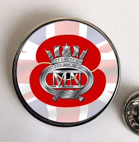 Merchant navy poppy - poppy, lapel