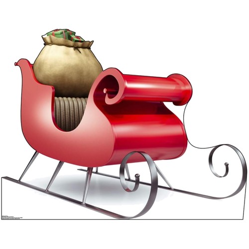 Life size santa sleigh - life,