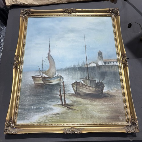 Vintage oil painting - painting, on