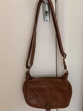 Bolla Tan Leather Shoulder/Crossbody Bag