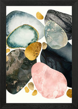 Pebble Abstract Framed Wall