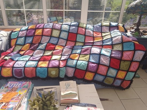 Multicolour crochet patchwork - multicolour,