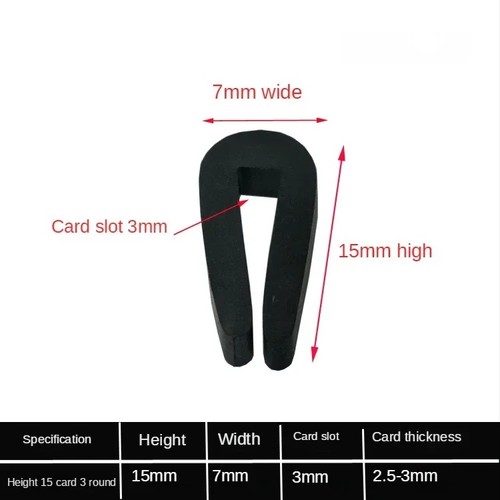 Black rubber channel edging - u,