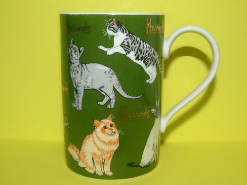 Harrods cat mug - a,