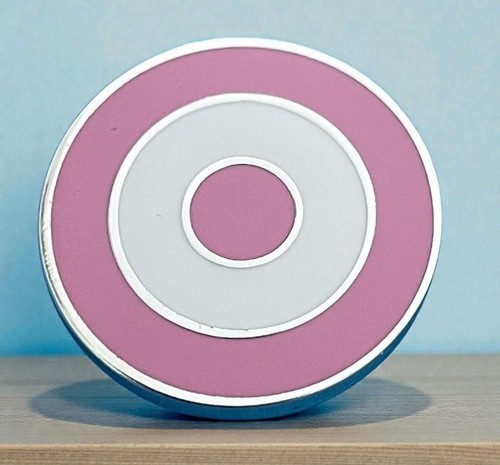 Mod target badge in pink - target,