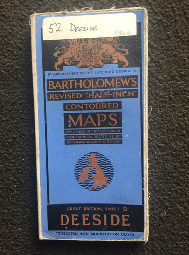 Vintage map deeside cloth - vintage,