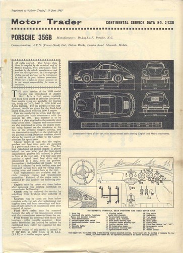 Porsche 356b motor trader - porsche,