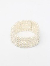 Corsage Bracelet Ivory Pearl
