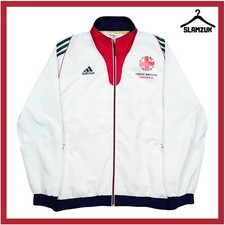 Great Britain Football Jacket Adidas Large Team GB Kit Track Top 2013 2014 FW1
