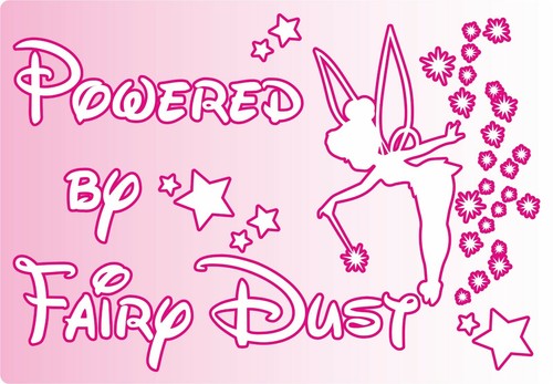 Powered fairy dust stickers - by,