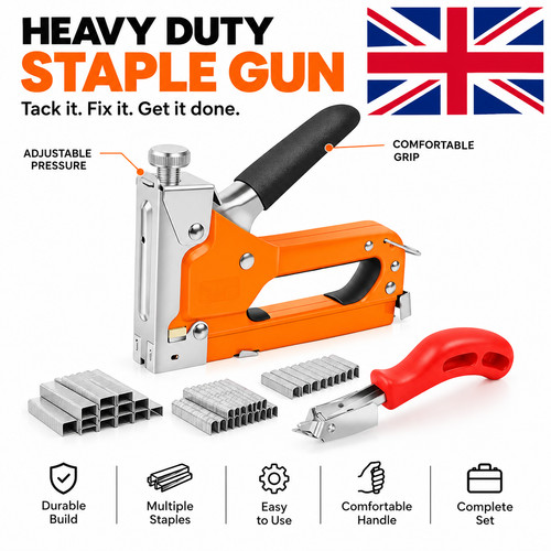 Staple gun heavy duty - duty, with