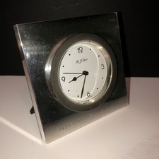 Silver Mantel Clock Hallmarked