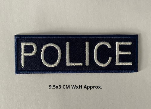 Police badge embroidered - police,