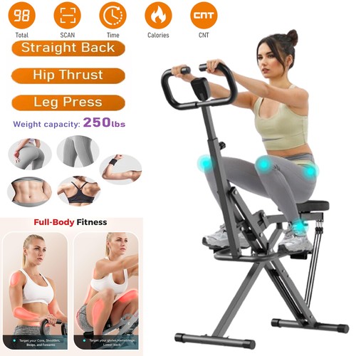 Squat rowing machine - 2-in-1,