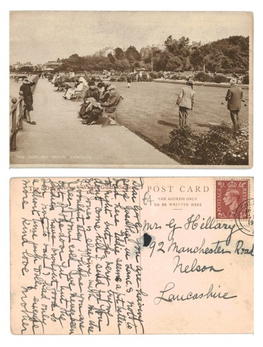 Vintage postcard the bowling - postcard,