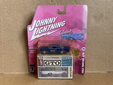 Johnny Lightning Classic Plastic, 1965 Pontiac GTO, 1:64 Scale, Blue, Sealed.