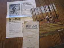 MOULTON  ORIGINAL LEAFLETS &