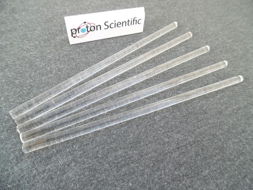 150mm glass stir rods - 5, x