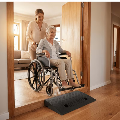 Portable car curb ramp - 2p,