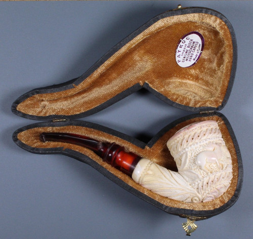 Antique floral two - elk,