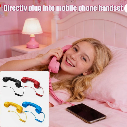 Retro telephone handset - retro, for