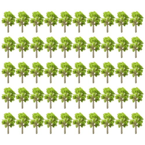 Model trees green - trees, railway