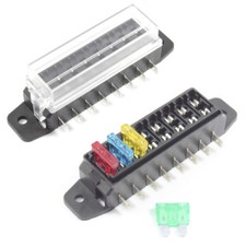 Fuse Box 8 Way for Standard Blade Fuses ATO Holder / Block 12v or 24v Car / HGV