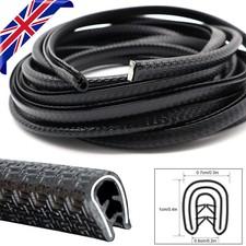 5m 16ft Car Door Seal Strip Rubber Weatherstrip Protector Edge Trim Guard Black 