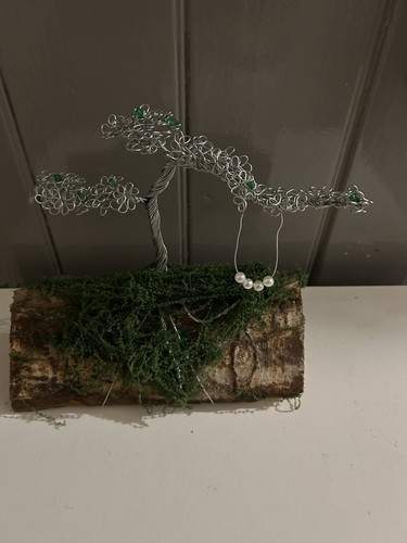 Wire tree log with - tree, fake