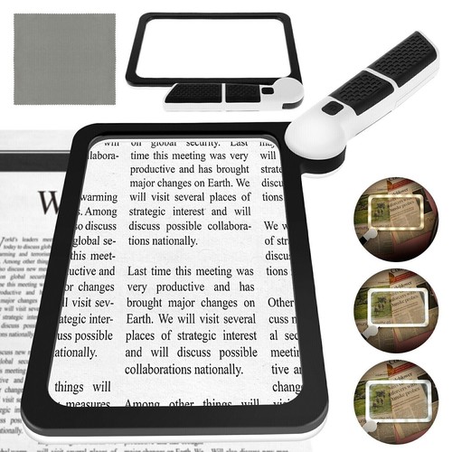 Large magnifying glass with - glass, 48