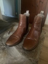 Ladies Joules Chelsea  Boots  Brown Leather Size 5