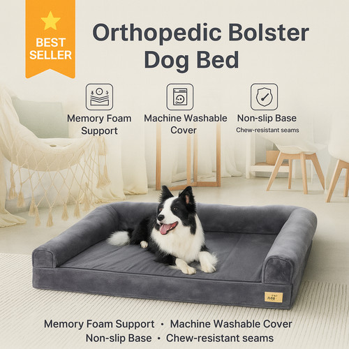 Orthopaedic memory foam dog - memory,