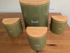 Tea Coffee Sugar Canisters Set