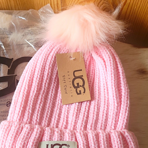 Ugg women pink ribbed knit - ugg,