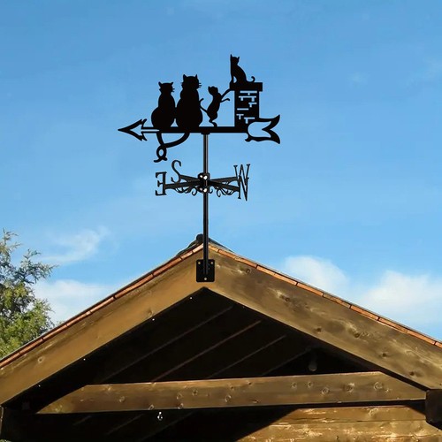 Cat figurine weather vane - figurine,
